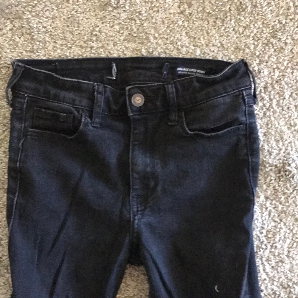 Hollister black skinny jeans